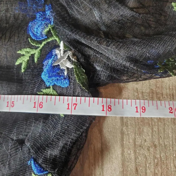 Taylor Dresses Women's Long Sleeve Embroidered A-Line Dress Size 8 - Picture 16 of 16